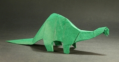 Origami Apatosaurus by Fumiaki Kawahata on giladorigami.com