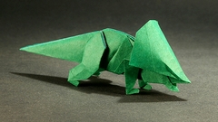 Origami Protoceratops by Fumiaki Kawahata on giladorigami.com