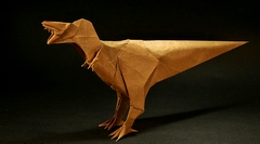 Origami Tyrannosaurus by Fumiaki Kawahata on giladorigami.com