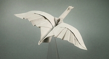 Origami Greylag Goose in Flight by Gerard Ty Sovann on giladorigami.com