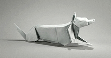 Origami Grey wolf by Gerard Ty Sovann on giladorigami.com