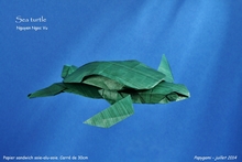 Origami Sea turtle by Nguyen Ngoc Vu on giladorigami.com