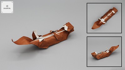Origami Sea otter by Gen Hagiwara on giladorigami.com