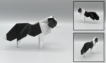 Origami Border collie by Fukuroi Kazuki on giladorigami.com