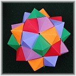 Origami 5-intersecting Octahedra by Meenakshi Mukerji on giladorigami.com