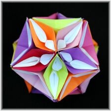 Origami Icosahedron with Curves and Petals by Meenakshi Mukerji on giladorigami.com