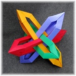 Origami Crystal modules by Kawashima Hideaki on giladorigami.com