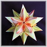 Origami Zinnia star by Meenakshi Mukerji on giladorigami.com