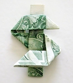 Origami Dollar sign by Andrew Anselmo on giladorigami.com