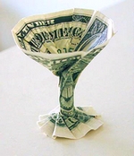 Origami Martini glass by Stephen Hecht on giladorigami.com