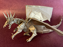 Origami Ancient Dragon by Satoshi Kamiya on giladorigami.com