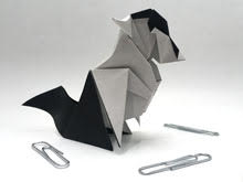 Origami Sad dog by Andrey Ermakov on giladorigami.com