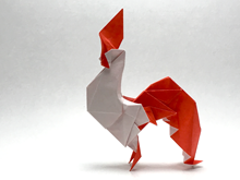 Origami Rooster 2016 by Gen Hagiwara on giladorigami.com