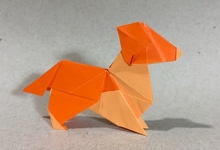 Origami Dog - running by Andrew Hudson on giladorigami.com