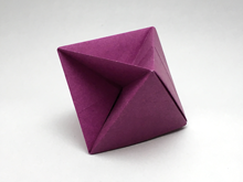 Origami Half skeletal regular octahedron by Jun Maekawa on giladorigami.com