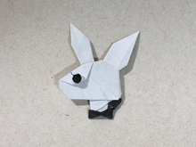 Origami Playboy bunny by Marc Kirschenbaum on giladorigami.com