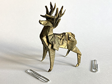 Origami Sika deer by Meng Weining (212moving) on giladorigami.com