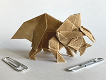 Origami Triceratops by Meng Weining (212moving) on giladorigami.com