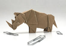 Origami Rhinoceros by Chen Xiao on giladorigami.com