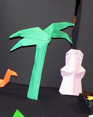 Origami Palm tree by John Montroll on giladorigami.com
