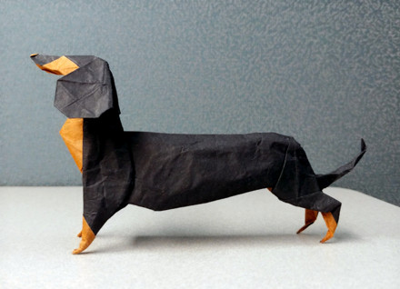 Origami Dachshund by Wil Chua on giladorigami.com