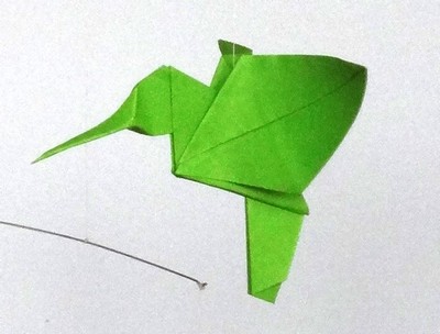 Origami Hummingbird by Elke Muche on giladorigami.com