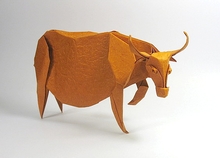 Origami Water buffalo by Nguyen Hung Cuong on giladorigami.com