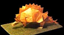 Origami Stegosaurus by Lionel Albertino on giladorigami.com