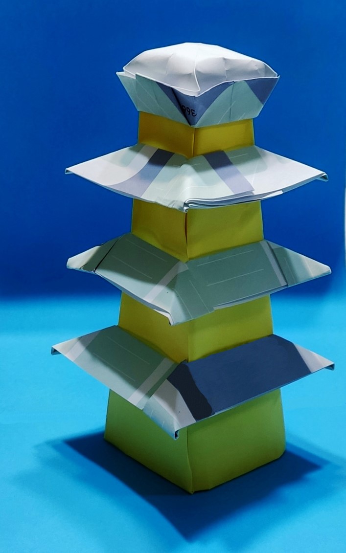 Origami Pagoda by Yossi Nir on giladorigami.com