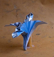 Origami Lily - art deco by J.C. Nolan on giladorigami.com