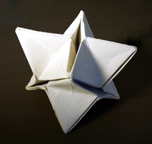 Origami Stellated octahedron by Patricia Crawford on giladorigami.com