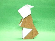 Origami Monk by Francisco Javier Caboblanco on giladorigami.com
