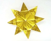 Origami Star - eight pointed by Peter Engel on giladorigami.com