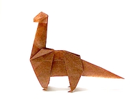 Origami Brachiosaurus by Fumiaki Kawahata on giladorigami.com