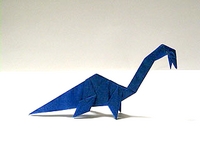 Origami Plesiosaurus by Fumiaki Kawahata on giladorigami.com
