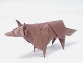Origami Steppe wolf by Patricio Kunz Tomic on giladorigami.com