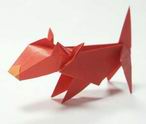 Origami Bull terrier by Jun Maekawa on giladorigami.com
