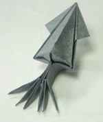 Origami Squid - conical by Jun Maekawa on giladorigami.com