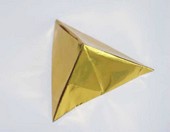 Origami Triangular ornament by John Montroll on giladorigami.com