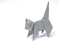 Origami Cat by Seiji Nishikawa on giladorigami.com