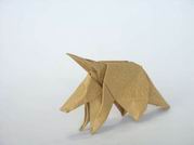 Origami Aardvark by Yamada Katsuhisa on giladorigami.com
