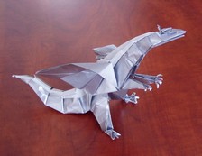 Origami Dragon with fingers by Fernando Gilgado Gomez on giladorigami.com