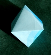 Origami Octahedron by Kazuo Haga on giladorigami.com