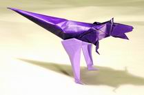 Origami Carnotaurus by Fumiaki Kawahata on giladorigami.com