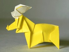 Origami Elk by Fumiaki Kawahata on giladorigami.com