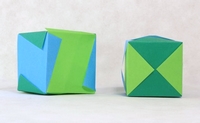 Origami Frustration cube by Fumiaki Kawahata on giladorigami.com