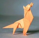 Origami Wolf - howling by Fumiaki Kawahata on giladorigami.com