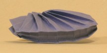 Origami Shell - bivalve by Toshikazu Kawasaki on giladorigami.com