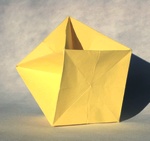 Origami Dodecahedron skeleton by Jun Maekawa on giladorigami.com