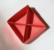 Origami Half a cube by Jun Maekawa on giladorigami.com
